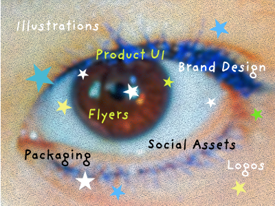 Graphic Design — Illustrations, product UI, brand design, packaging, social, logos.