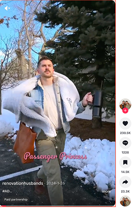 Ford F-150 Lightning campaign in the wild — TikTok still